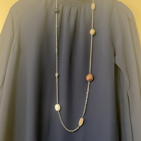 Beads silver tone Necklace pendant - Picture 1 of 6